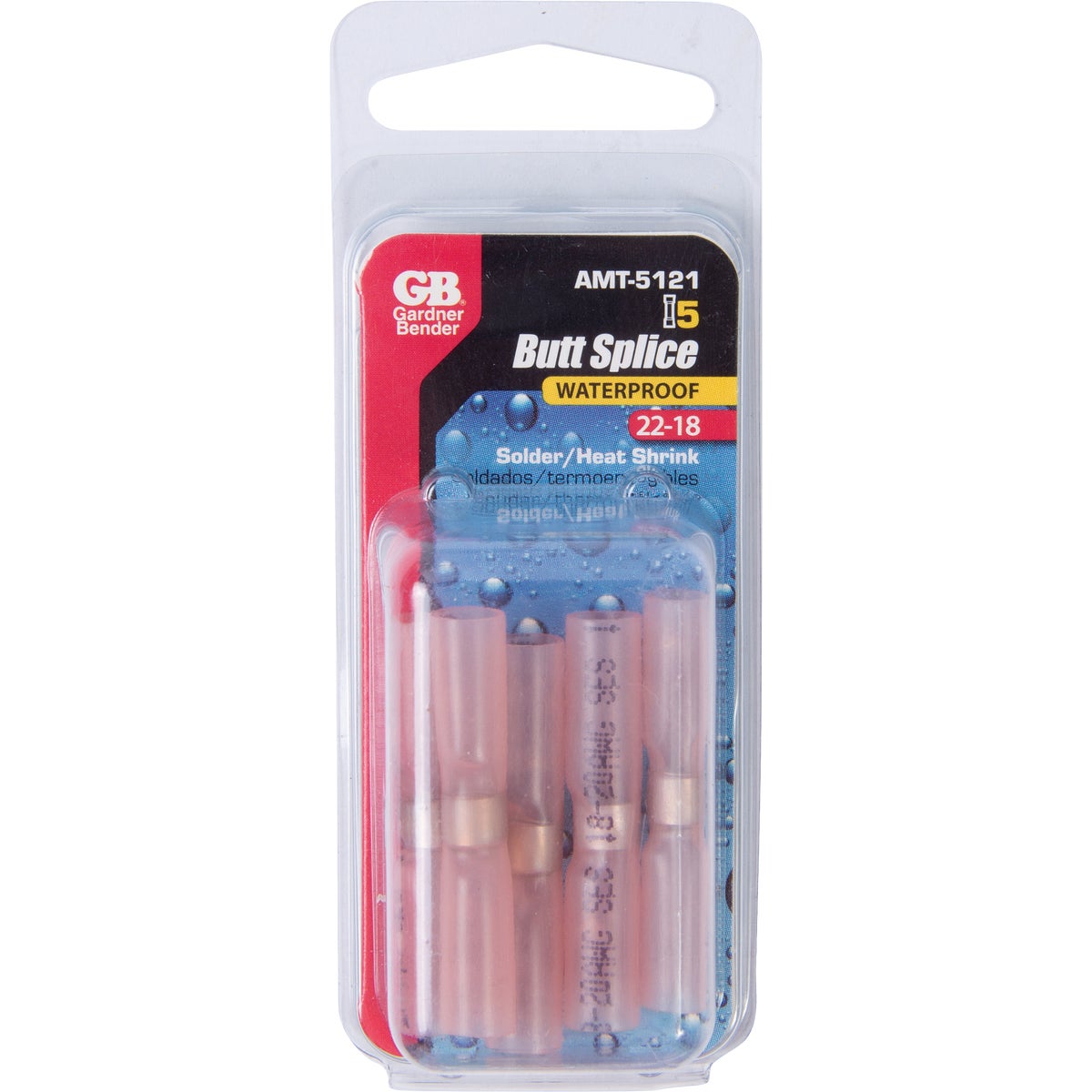 Gardner Bender 22-18 AWG Solder/Heat Shrink Butt Splice Connector (5-Pack) Image 2