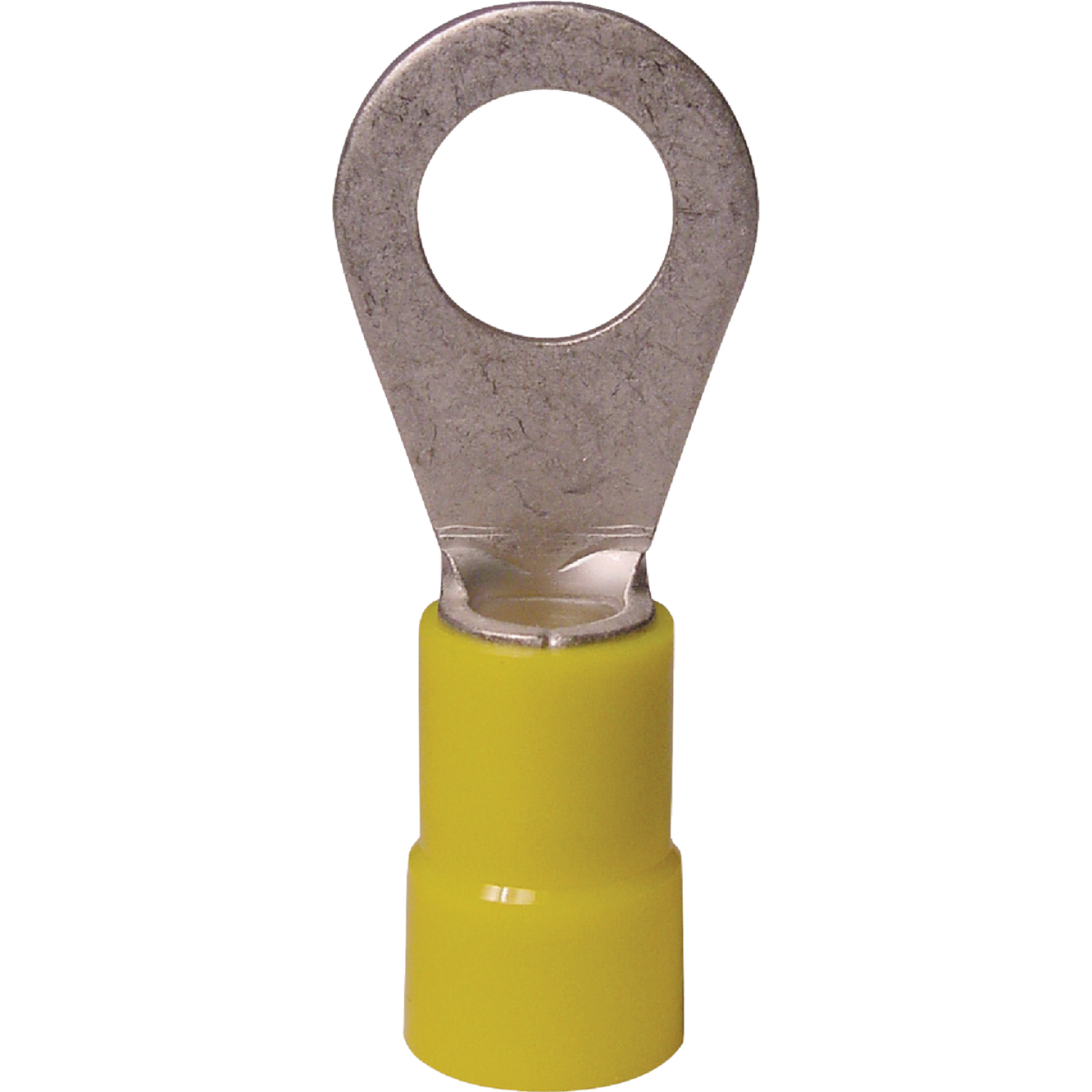 Gardner Bender 12 to 10 AWG #8 to #10 Stud Size Yellow Vinyl-Insulated Barrel Ring Terminal (50-Pack) Image 1
