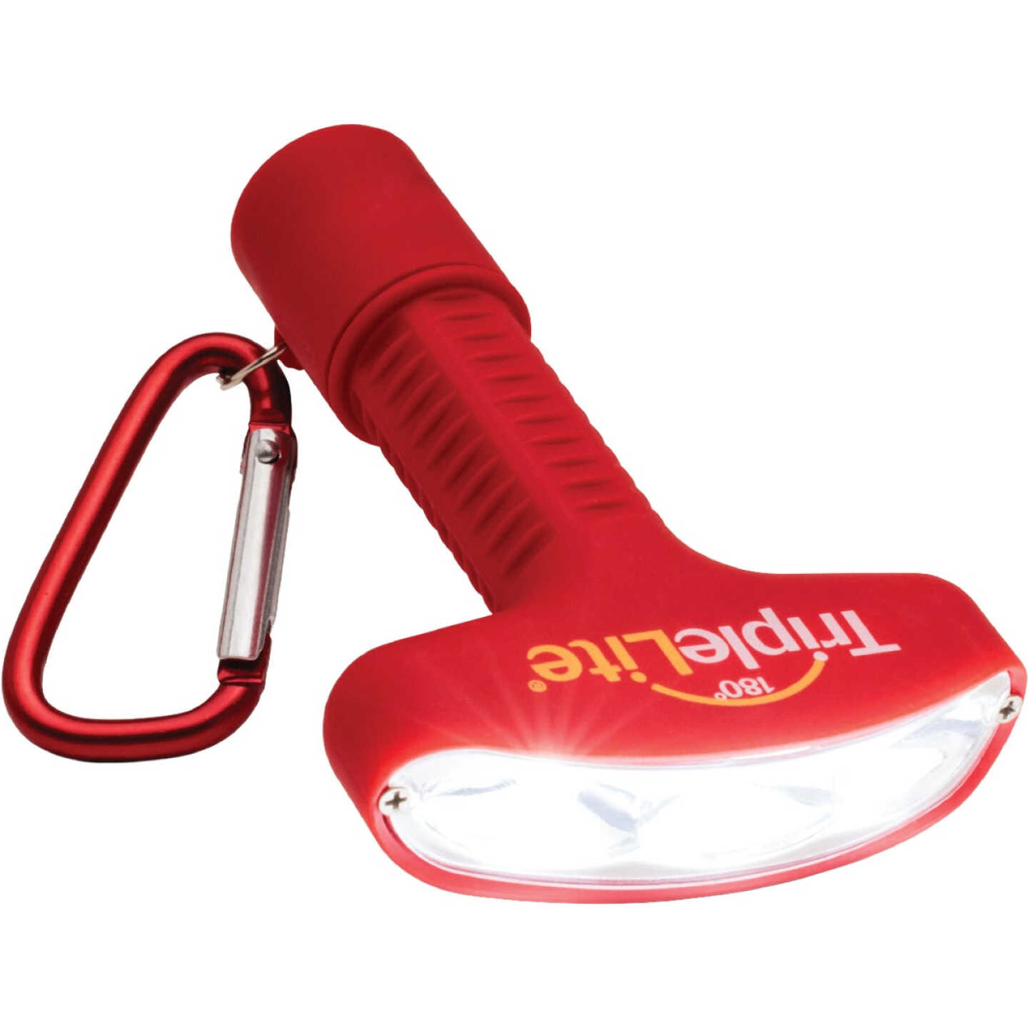 TripleLite 50 Lm. Red 180 Deg Mini LED Flashlight with Carabiner Image 3