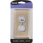 Amerelle 1-Gang Stamped Steel Outlet Wall Plate, Brushed Brass Image 2