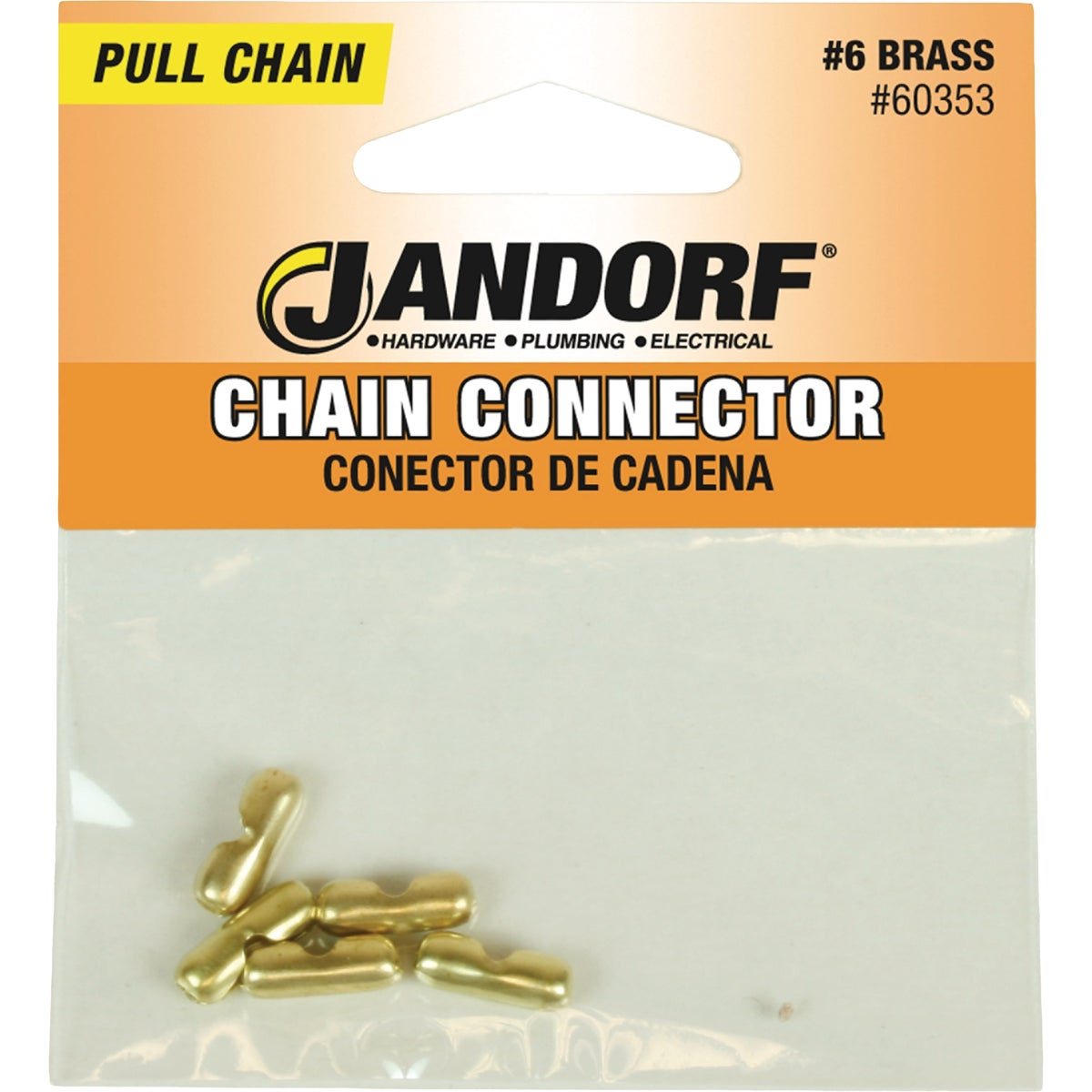 Jandorf #6 Brass Chain Connector (5-Pack) Image 2