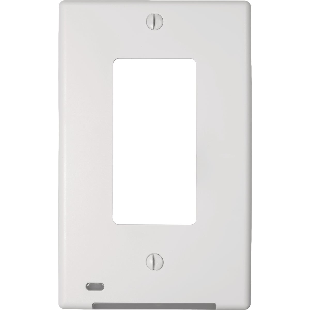 Amerelle LumiCover 1-Gang Universal Wallplate with Built-In Night Light, White