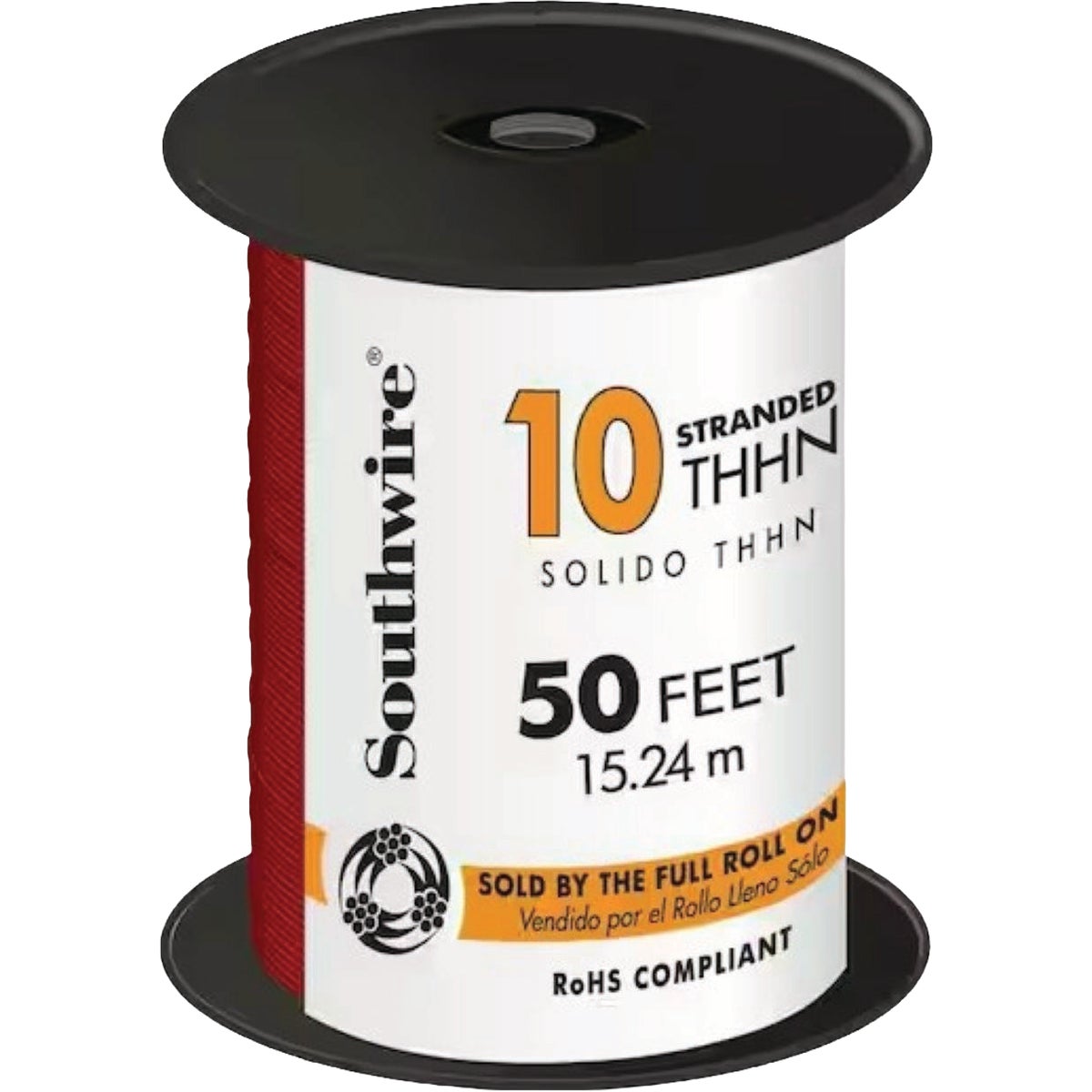 Southwire 50 Ft. 10 AWG Stranded Red THHN Electrical Wire