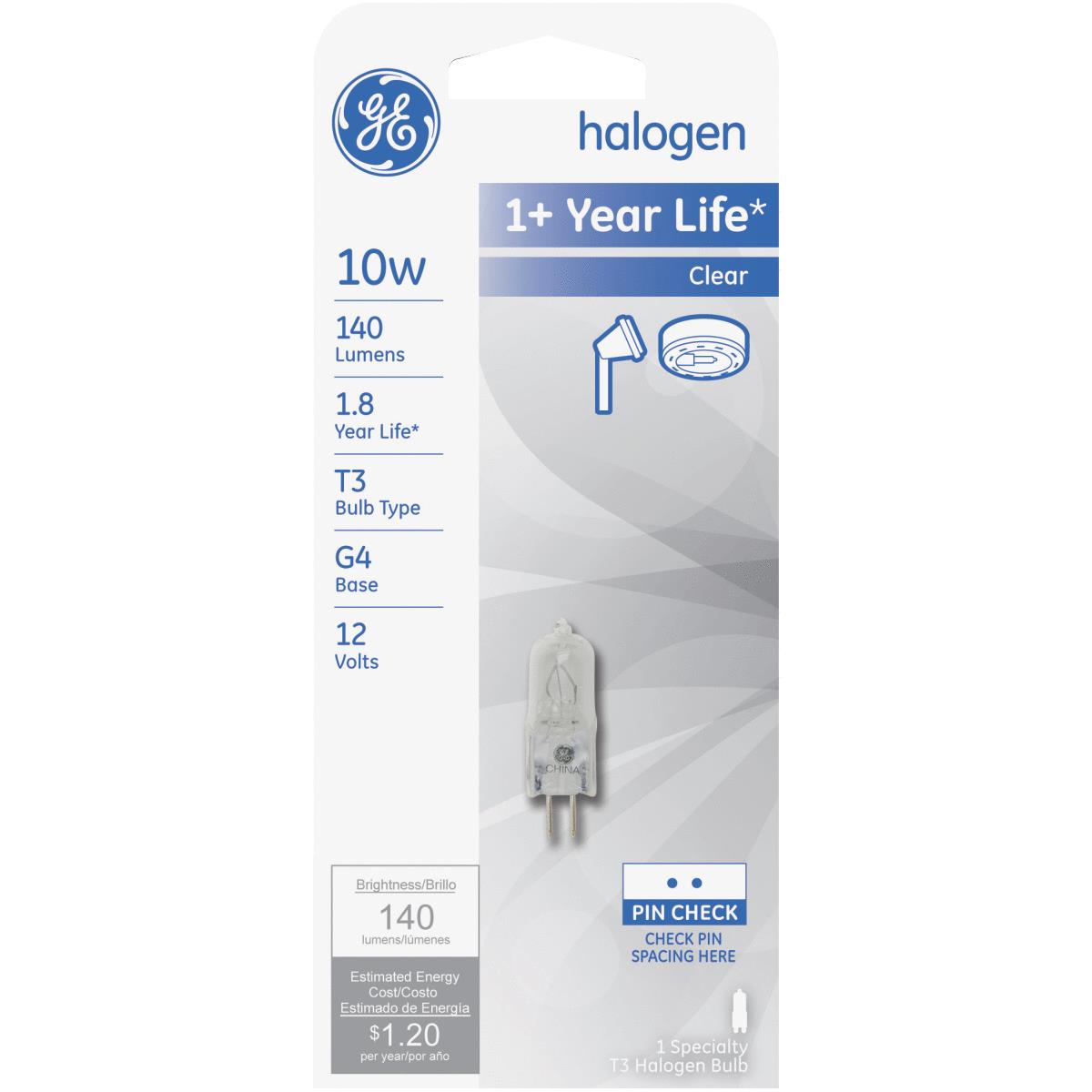 10W G4 QTZ HALOGEN BULB Image 1