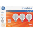 3PK 40W CLR G25 GLOBE Image 1