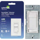 Leviton SureSlide LED/CFL White Slide Dimmer Image 4