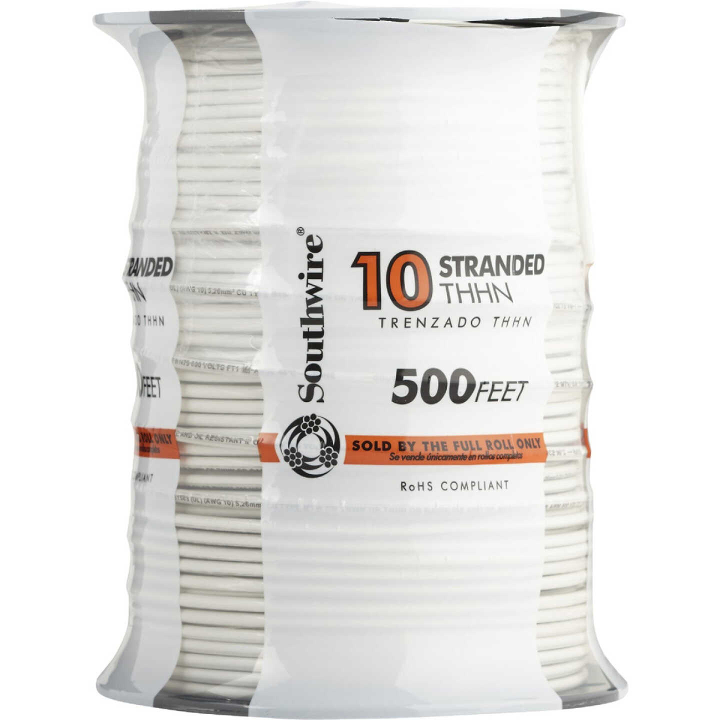 Southwire 500 Ft. 10 AWG Stranded White THHN Electrical Wire Image 2