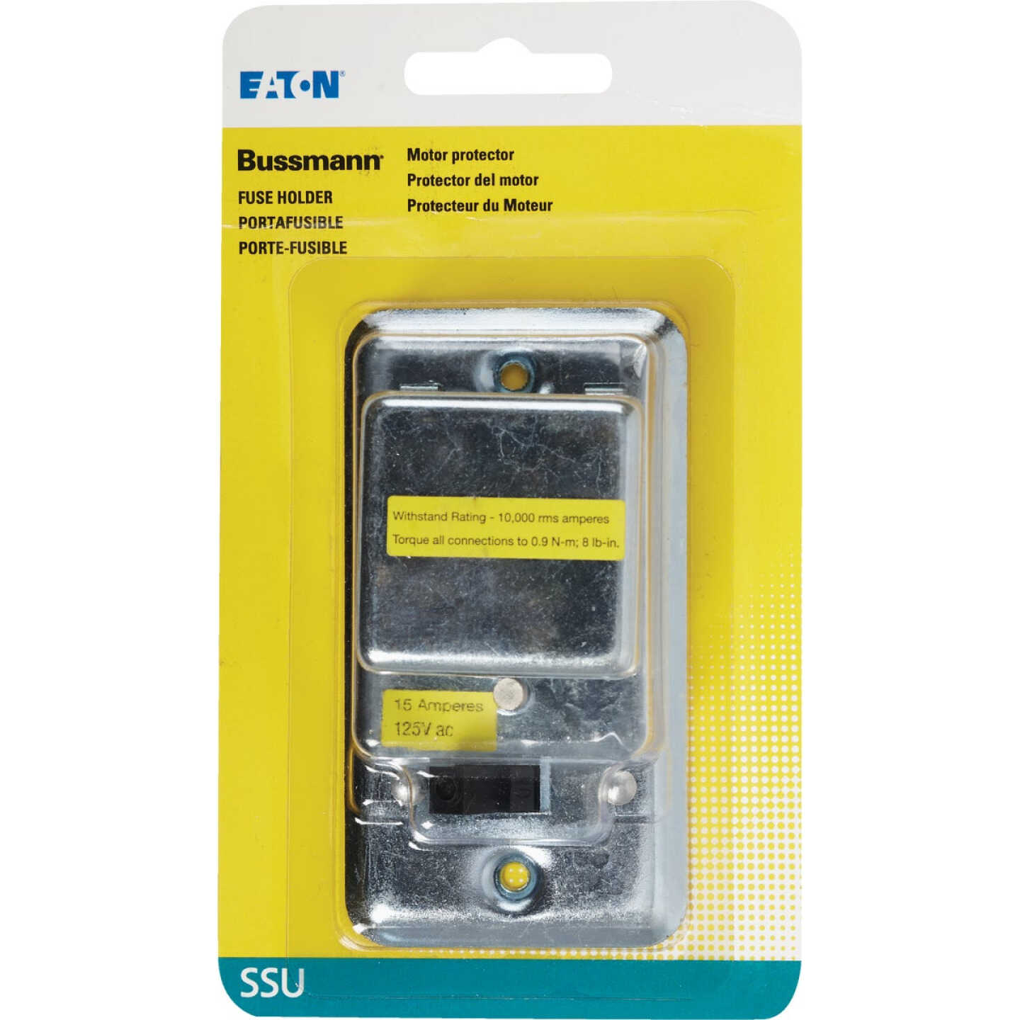 Bussmann 125V 15A 2-1/4 In. Handy Box Fuse Holder Cover Plate Image 2