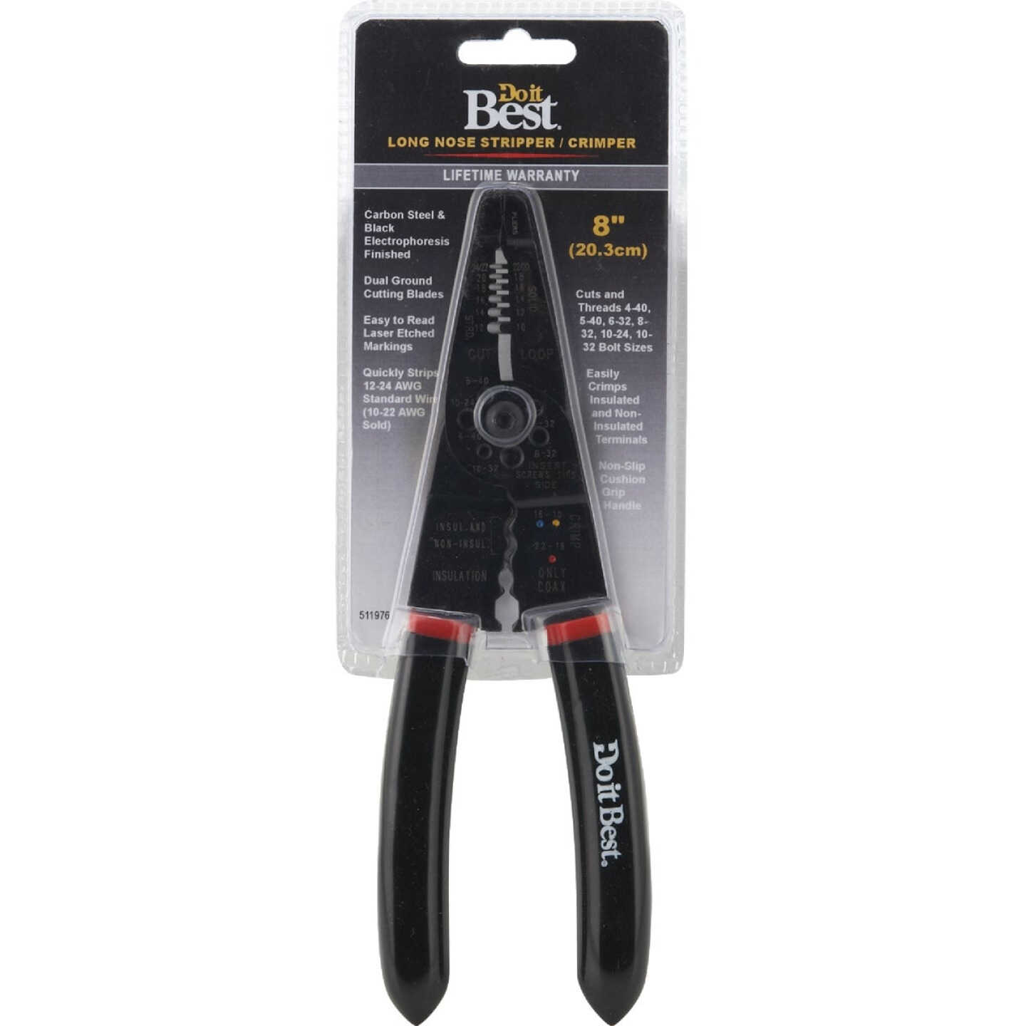 Do It Best 8 In. 10 AWG to 22 AWG Solid/Stranded Multi Cut & Wire Stripper Image 2