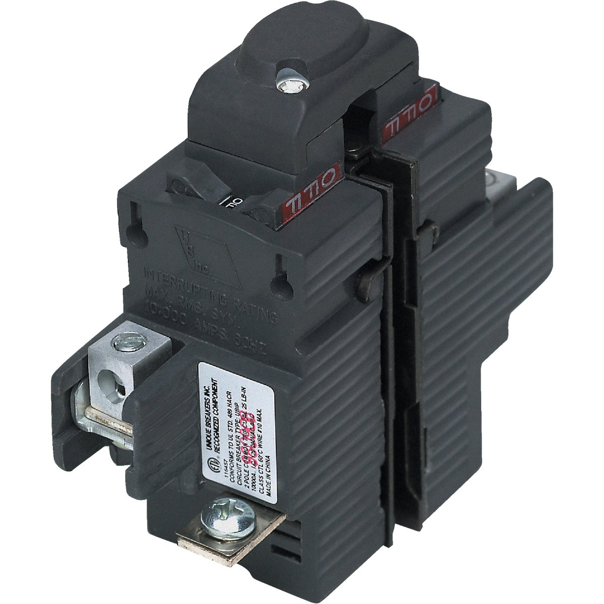 Connecticut Electric 60A Double-Pole Standard Trip Packaged Replacement Circuit Breaker For Pushmatic Image 1