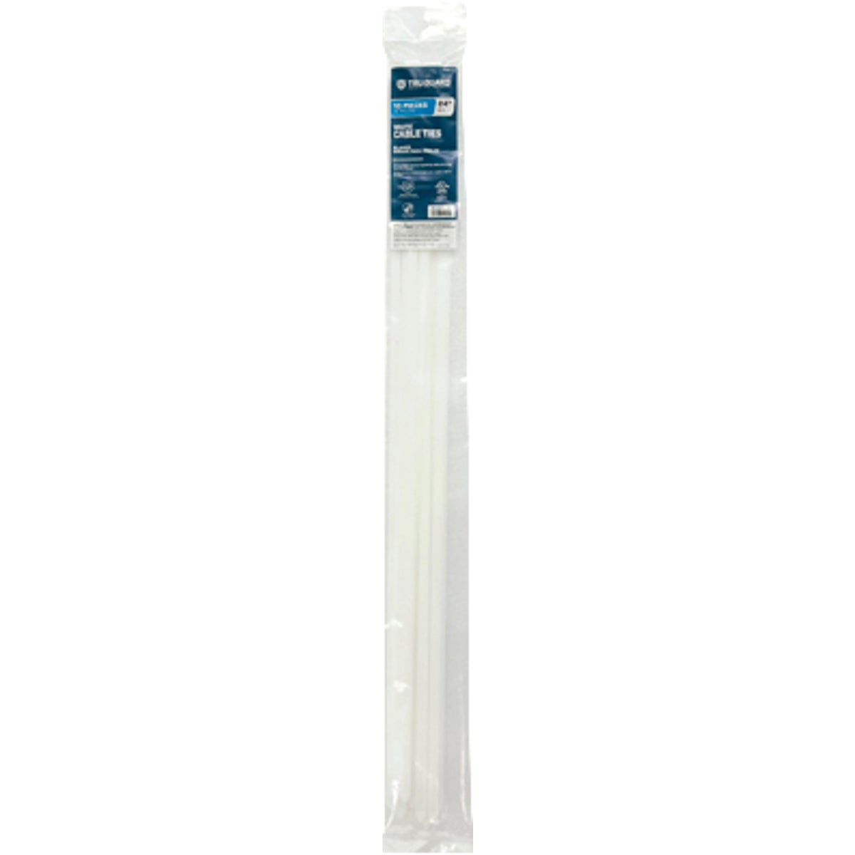 TruGuard 24 In. White Heavy-Duty Cable Ties (10-Pack) Image 1