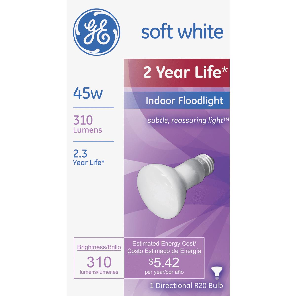 45W R20 FLD  REFLEC BULB