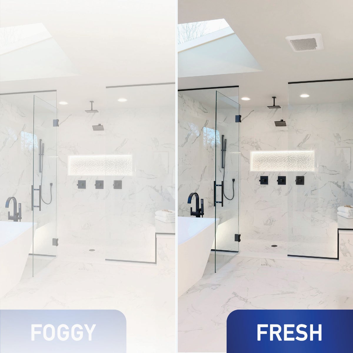 Panasonic Whisper Thin 80/100 CFM Bathroom Exhaust Fan with Humidity Sensing Image 5