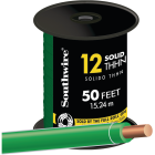 Southwire 50 Ft. 12 AWG Solid Green THHN Electrical Wire Image 1