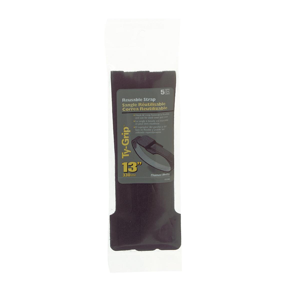 13" 5PC BLK CABLE TIE