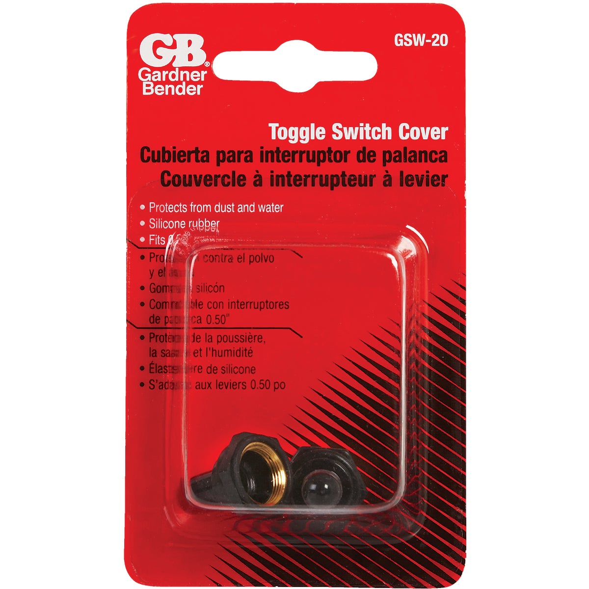 Gardner Bender Rubber Hex Nut Toggle Switch Cover (2-Pack) Image 2