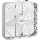 Lasko 20 In. 3-Speed White Weather-Shield Performance Box Fan Image 1