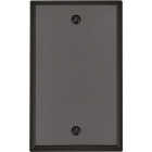 Leviton 1-Gang Standard Thermoset Blank Wall Plate, Brown Image 1