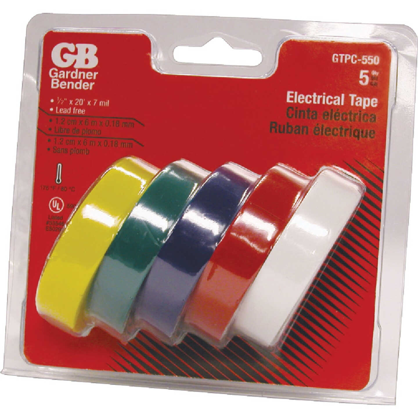 Gardner Bender General Purpose 1/2 In. x 20 Ft. Electrical Tape Image 1