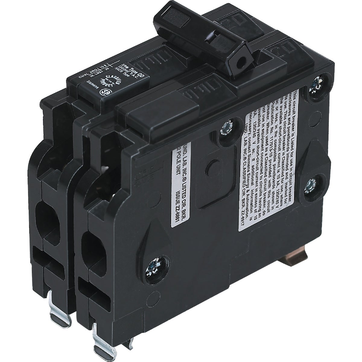 Connecticut Electric 40A Double-Pole Standard Trip Packaged Replacement Circuit Breaker For Square D