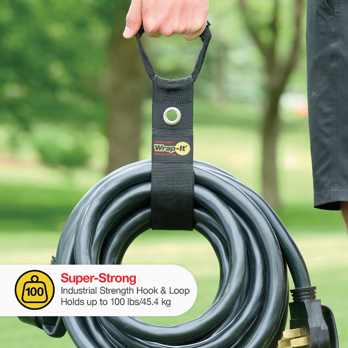 Wrap-It Storage Easy-Carry 22 In. Hook & Loop Carrying Strap with Handle Image 6