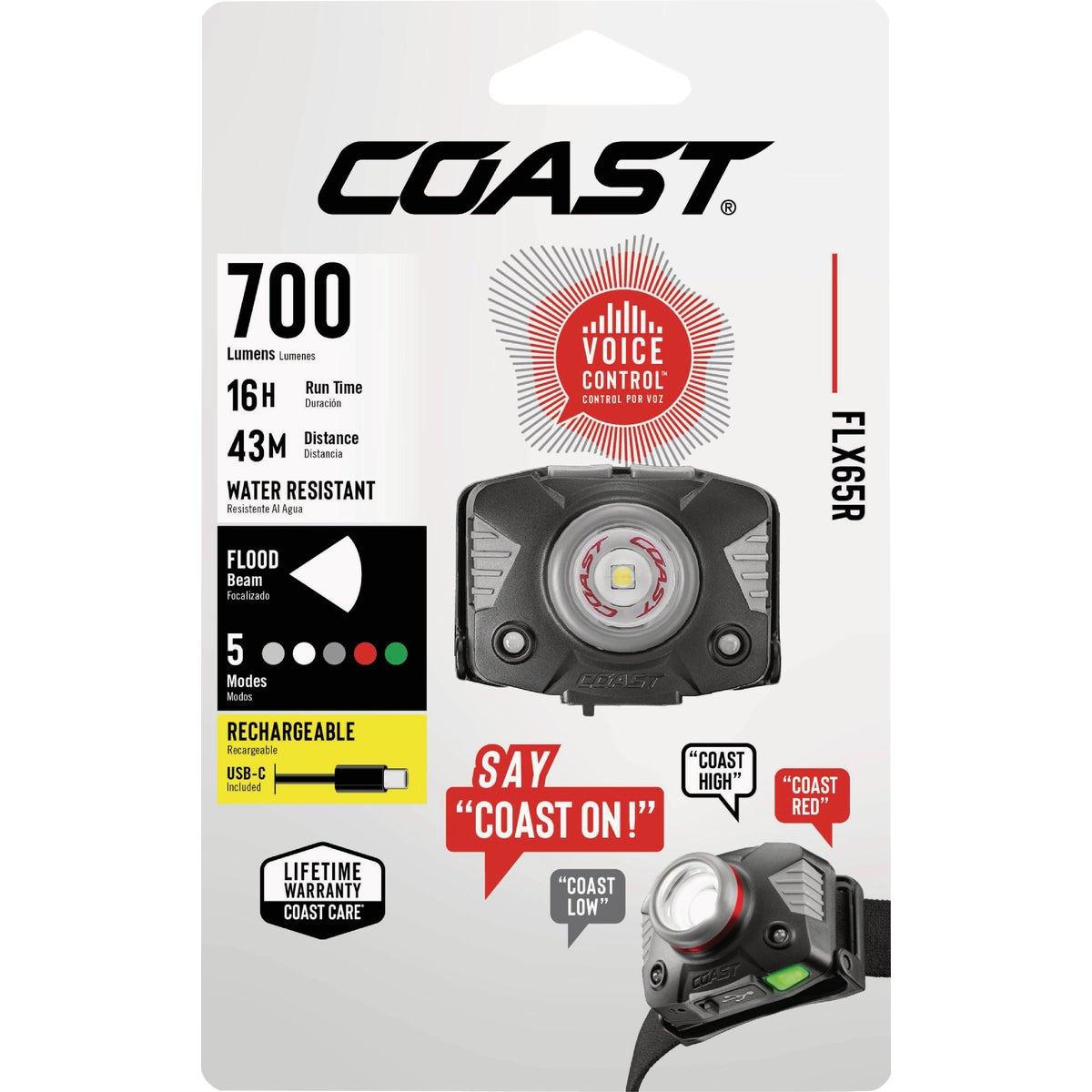 Coast FLX65R LED Voice-Controlled Headlamp Image 2