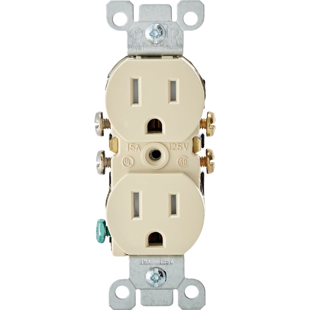 Leviton 15A Ivory Tamper Resistant 5-15R Duplex Outlet (10-Pack) Image 1