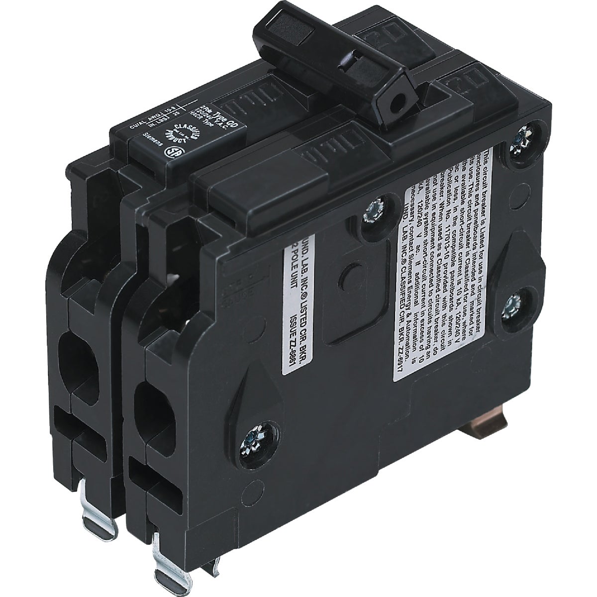 Connecticut Electric 60A Double-Pole Standard Trip Packaged Replacement Circuit Breaker For Square D