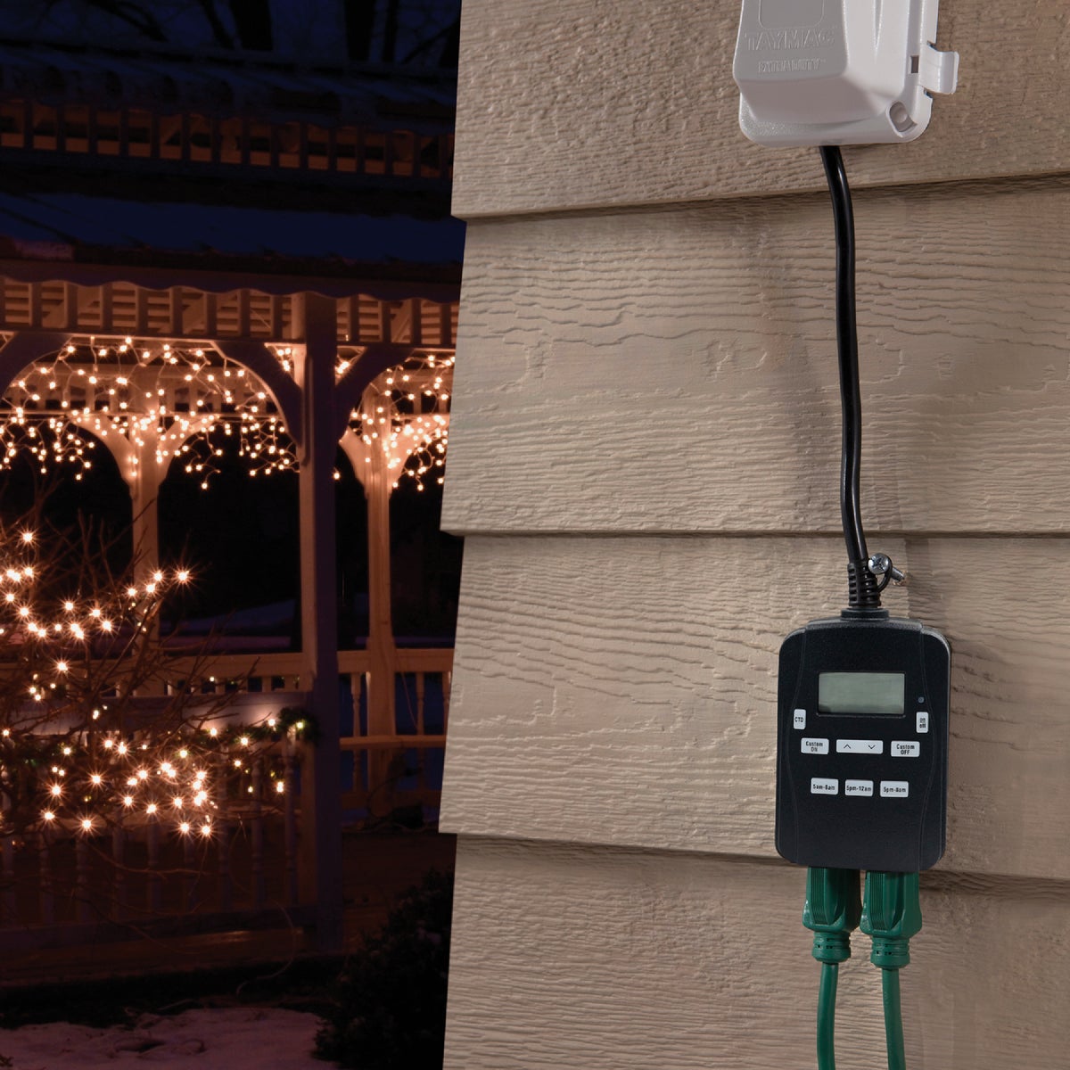 Prime EZ-Set 15A 125V 1875W Black Digital Outdoor Timer Image 2
