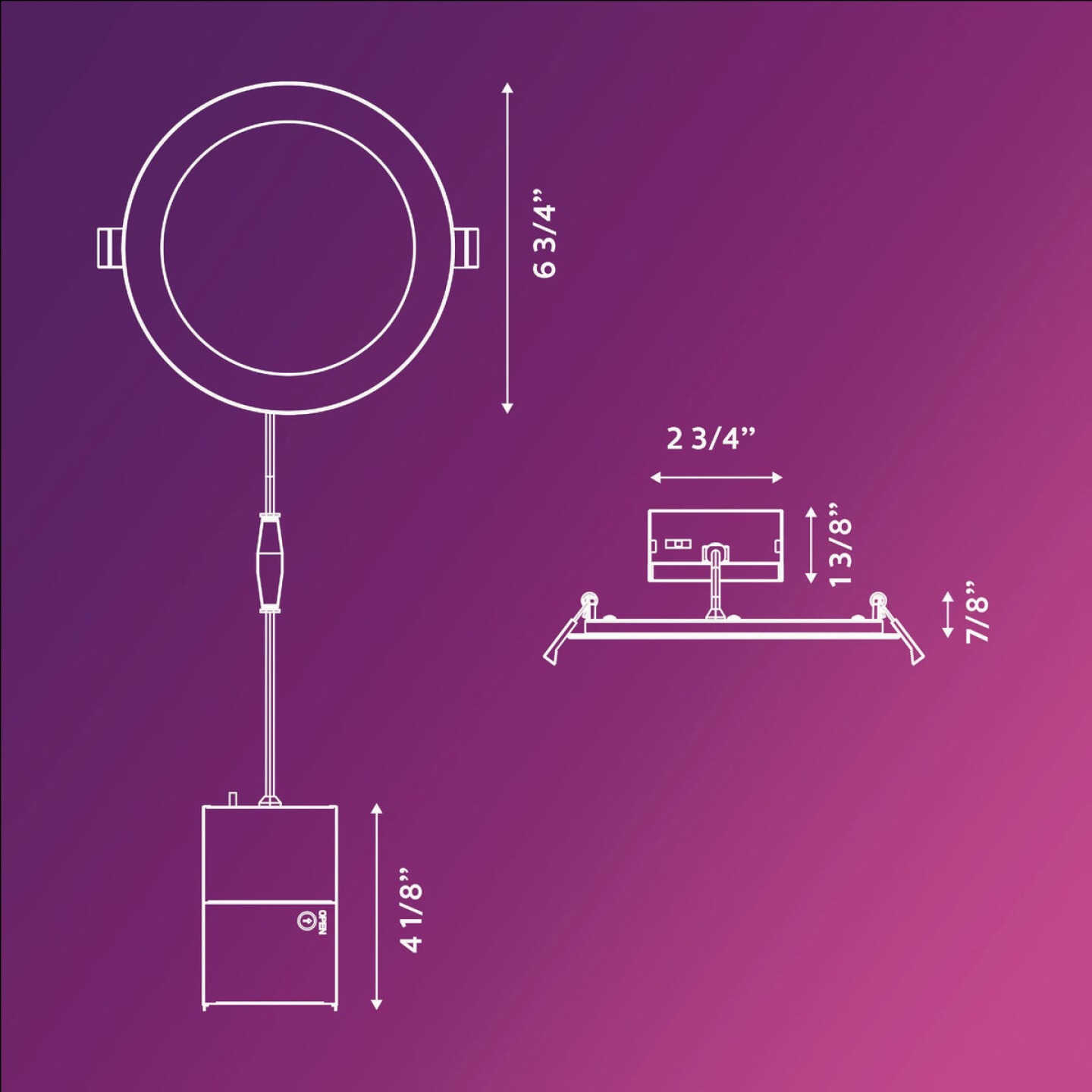 Philips 6 In. White Canless Selectable CCT LED Recessed Light Kit Image 3