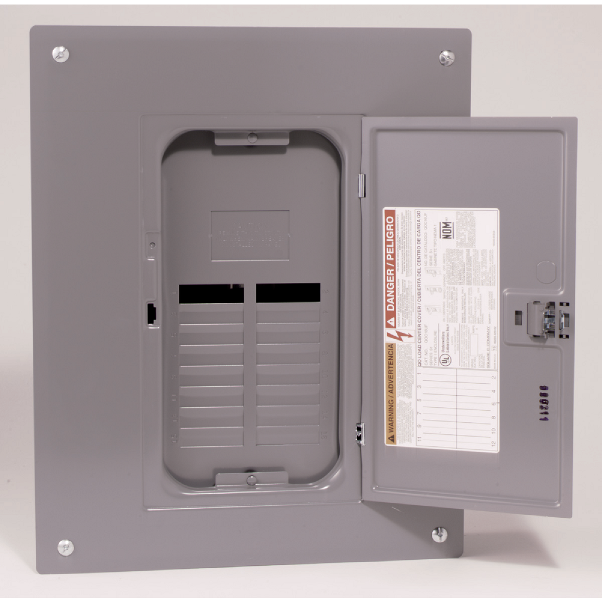 Square D QO 125A 24-Space 34-Circuit Indoor Main Lug Plug-on Neutral Load Center Image 1