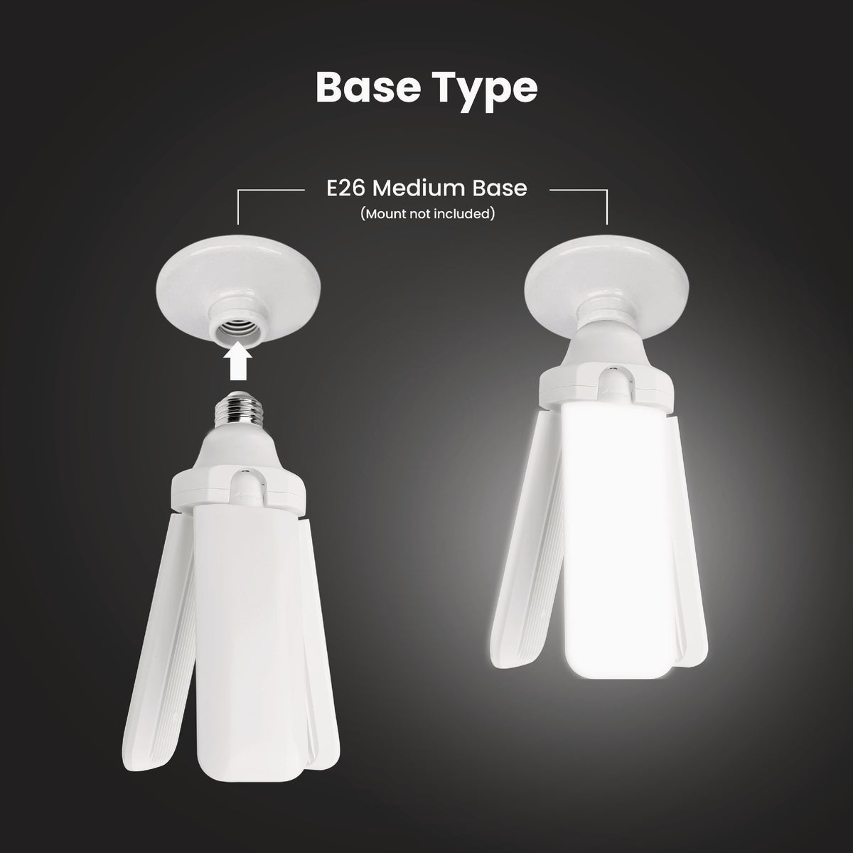 Feit Electric 35W 4000 Lumens LED Foldable Garage Light Image 3