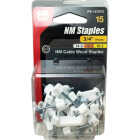 Gardner Bender 3/4 In. UV-Resistant Polyethylene White Coaxial Staple (15-Count) Image 1