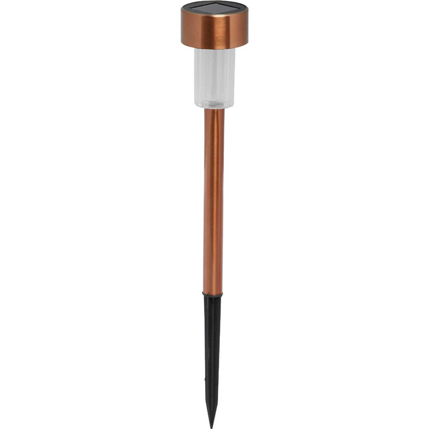 Outdoor Expressions Copper 2.10 Lumens Metal Mini Solar Path Light Image 1