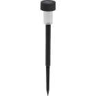 Outdoor Expressions Black 2.10 Lumens Metal Mini Solar Path Light Image 1