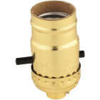 Do it Push-Button Medium Base Brass Lamp Socket Image 1
