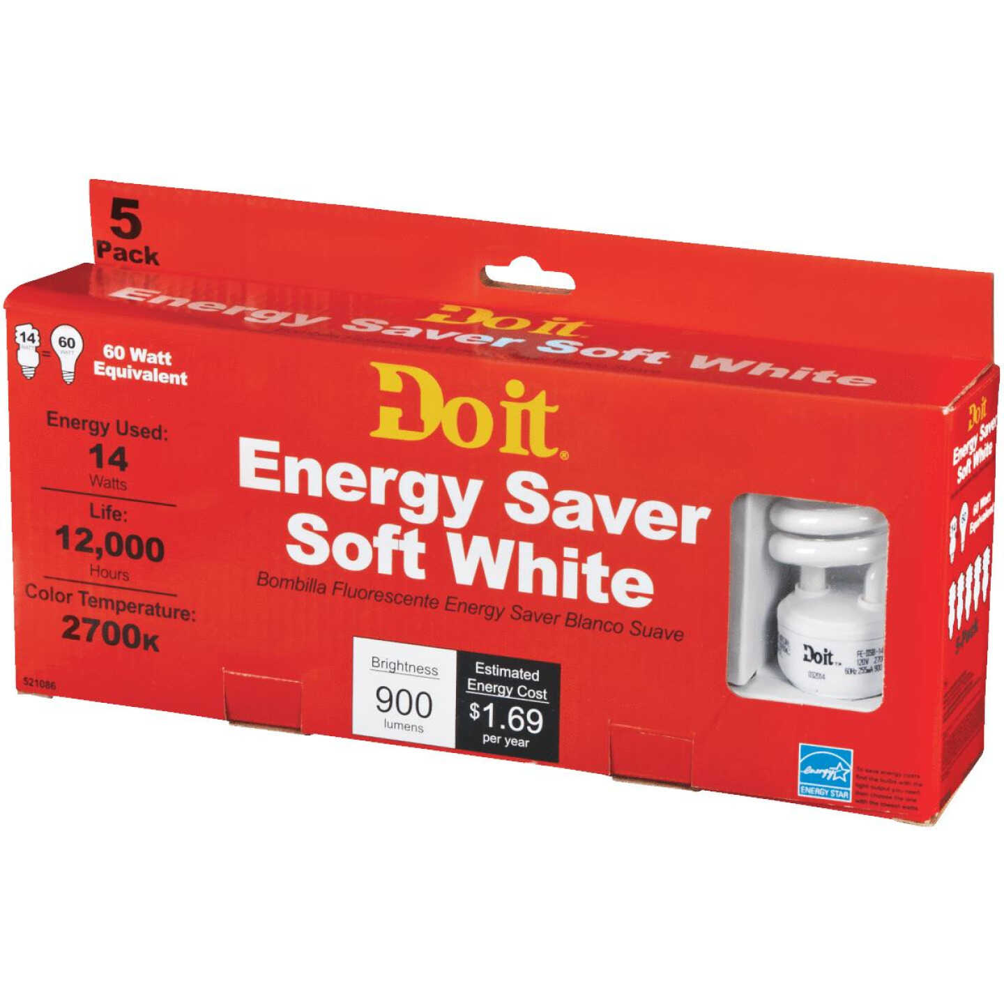 5PK 14W TWIST BULB Image 5