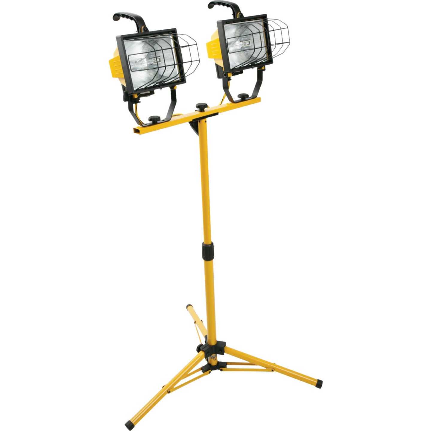 Southwire Power Light 16,000 Lm. Halogen Twin Head Telescoping Work Light Image 1