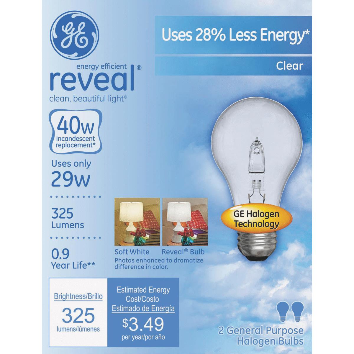 29W RVL CLR HALOGEN BULB