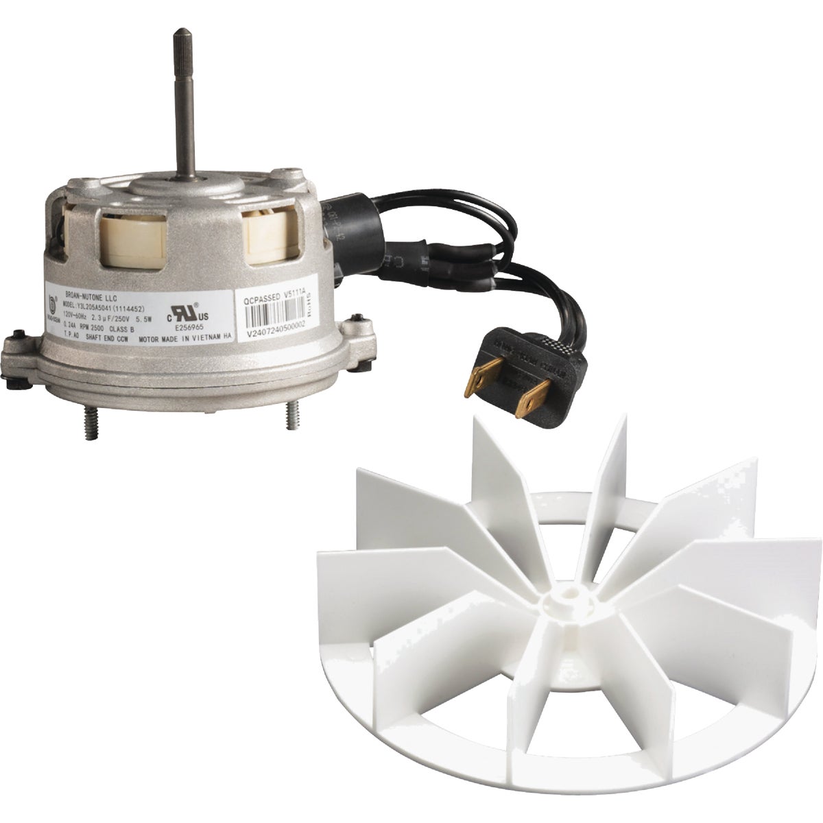 Broan-NuTone 120V 50 CFM Genuine Replacement Bathroom Exhaust Fan Motor/Wheel