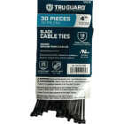TruGuard 4 In. Black Self-Locking Cable Ties (30-Pack) Image 1
