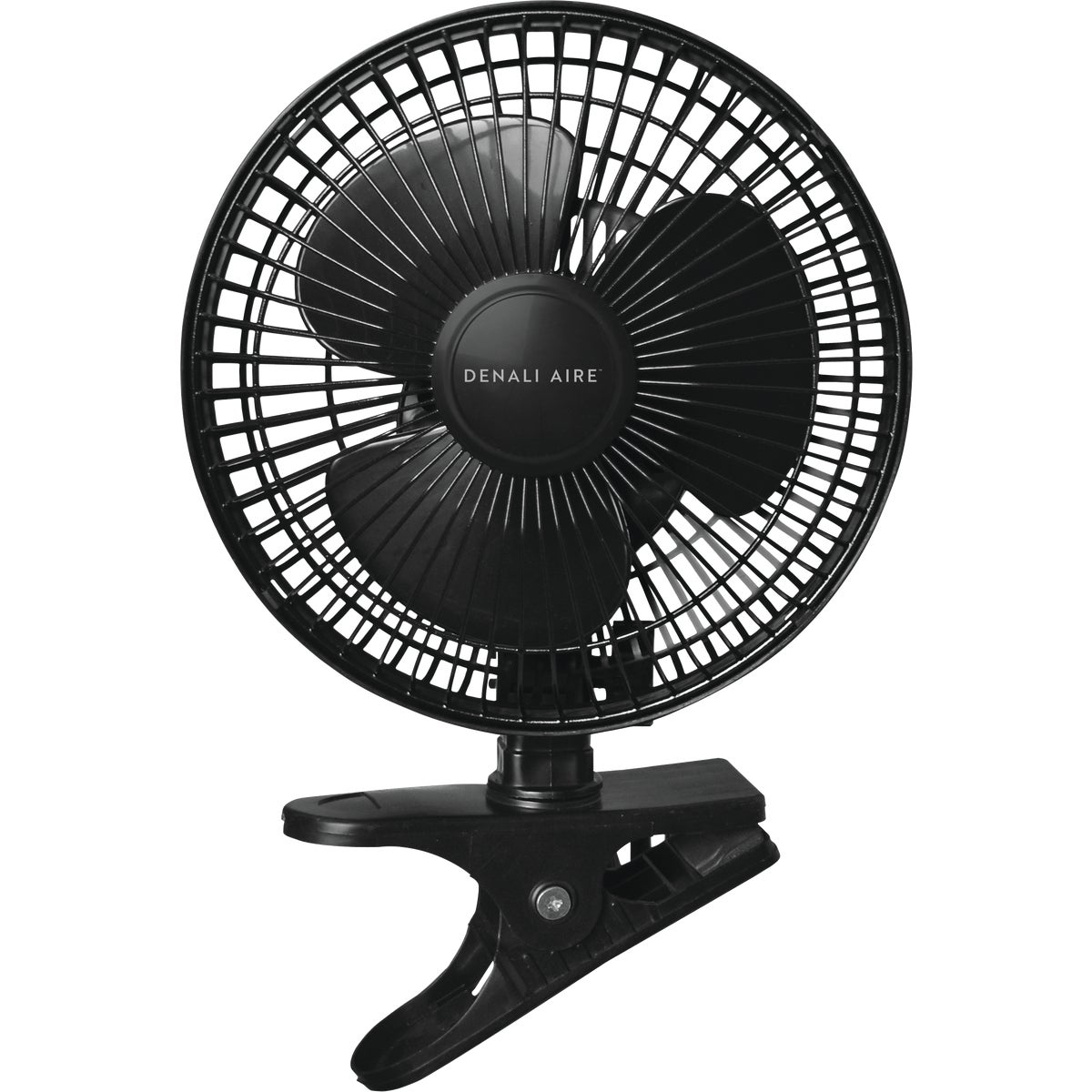 Denali Aire 6 In. 2-Speed Black Convertible 2-in-1 Clip-On Desk Fan Image 1