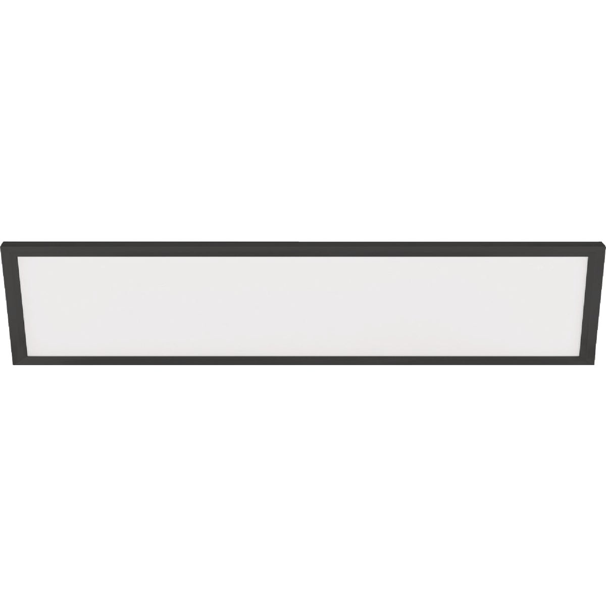 Feit Electric Edge-Lit 1 Ft. W. x 4 Ft. L. Matte Black Dimmable 6-Way LED Utility Flush Mount Light