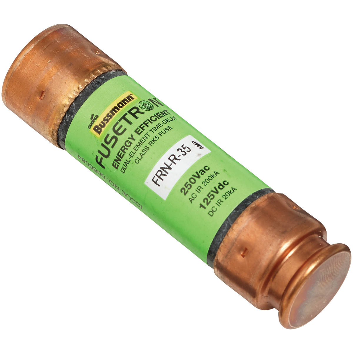 Bussmann 35A FRN-R Cartridge Heavy-Duty Time Delay Cartridge Fuse Image 2