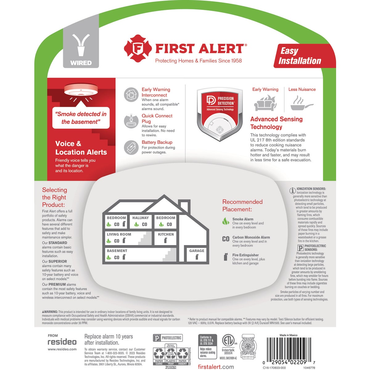 First Alert Hardwired Photoelectric Combination Alarm with Voice Image 5