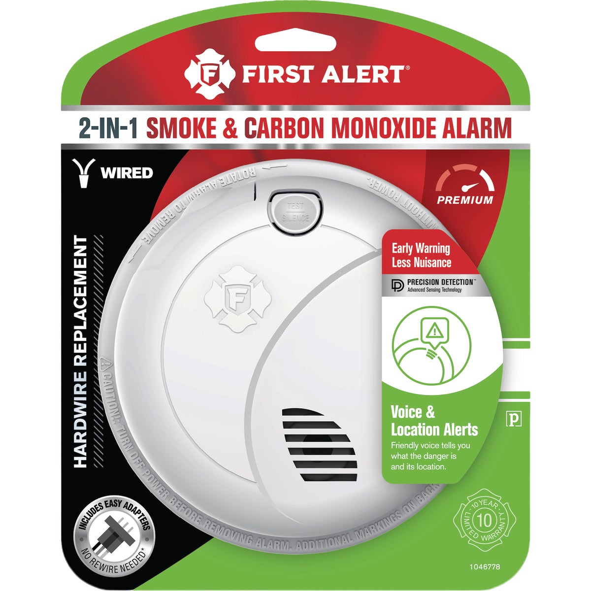 First Alert Hardwired Photoelectric Combination Alarm with Voice Image 6