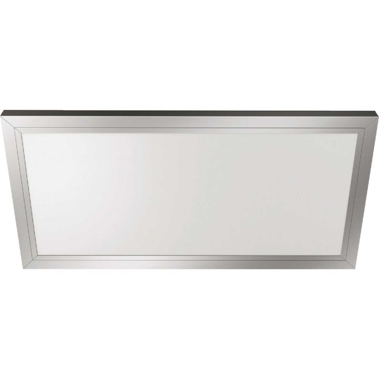 Feit Electric Edge-Lit 1 Ft. W. x 2 Ft. L. Nickel Dimmable 6-Way LED Utility Flush Mount Light Image 1