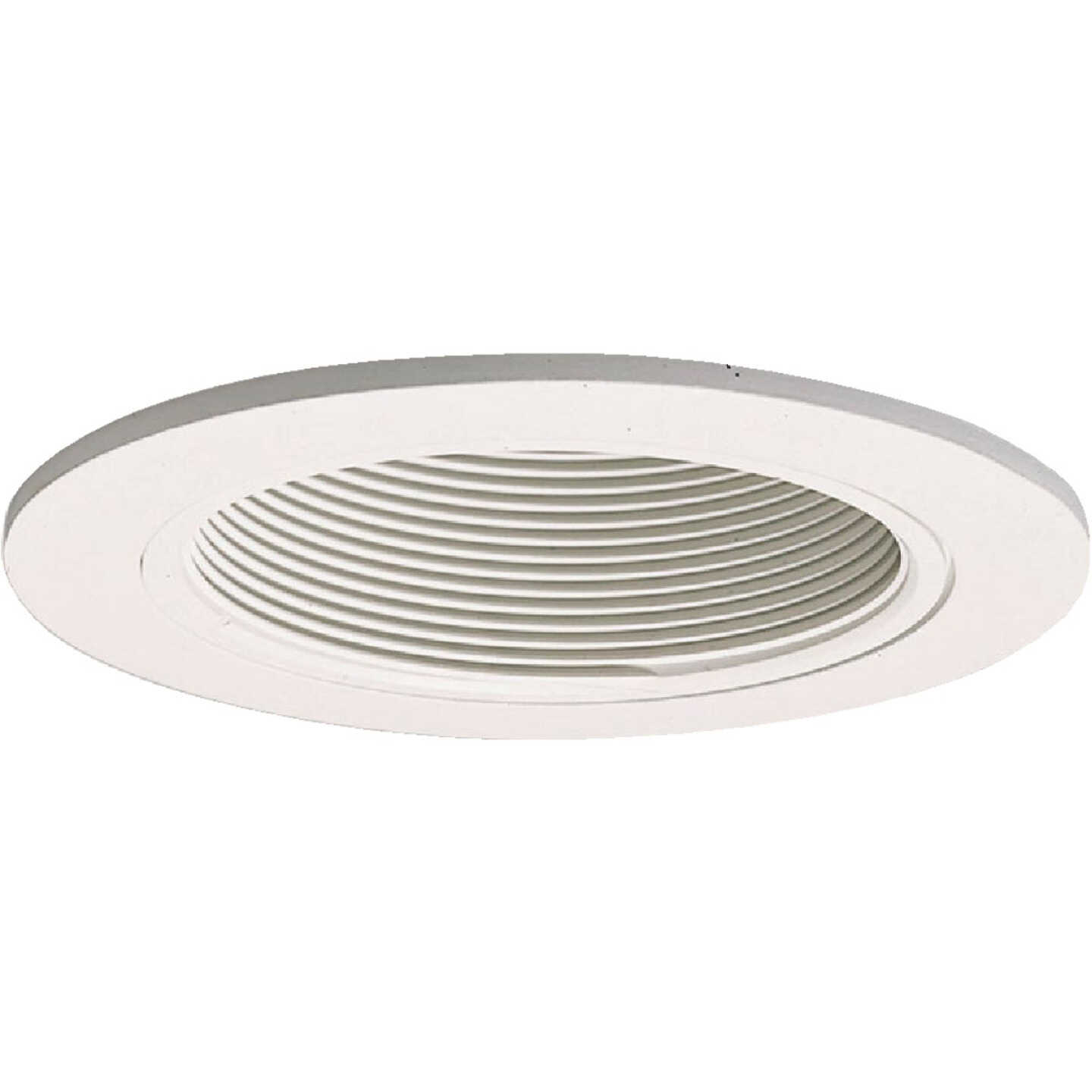 Halo 4 In. White Trim with White Baffle Recessed Fixture Trim Image 1