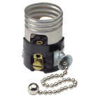 Do it Pull Chain Medium Base Black Interior Lamp Socket Image 1