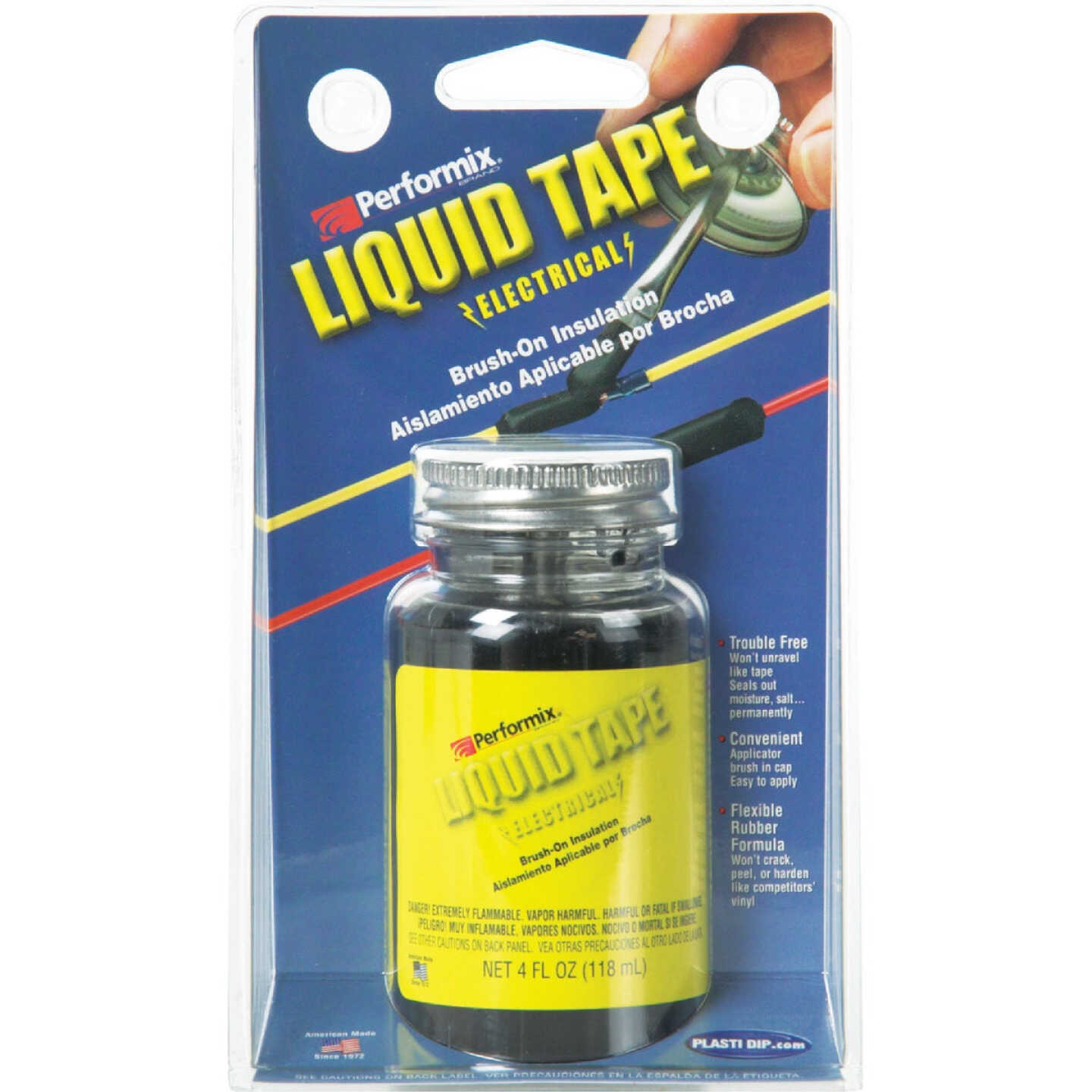 Plasti Dip 4 Oz. Black Electrical Liquid Tape Image 1